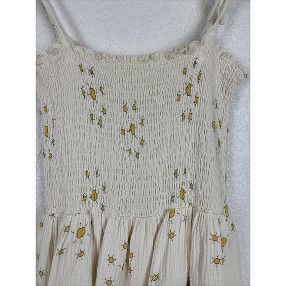 The Campamento SUNS Girls Dress Sz 7/8 Off White Cotton Summer Sun Beach Easter - Picture 3 of 11